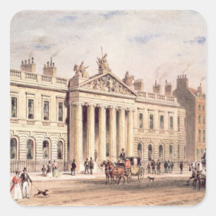 Ostindien-Haus, Leadenhall Straße Quadratischer Aufkleber