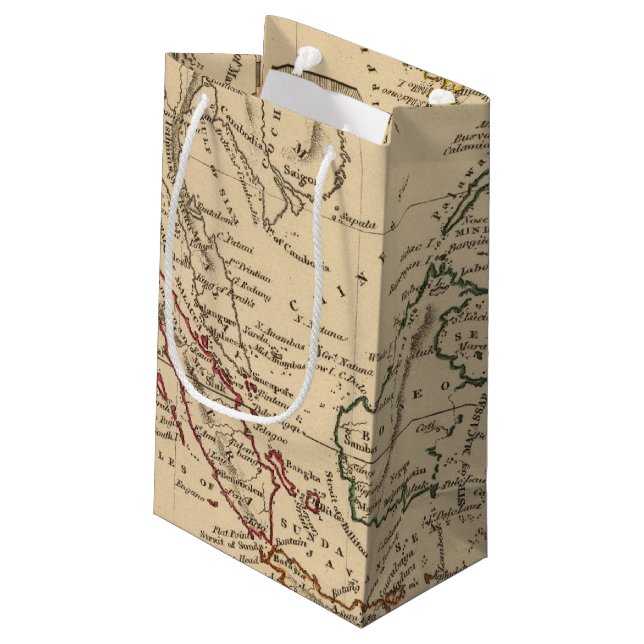 Ostindien-Inseln Kleine Geschenktüte (Rückseite Schrägansicht)