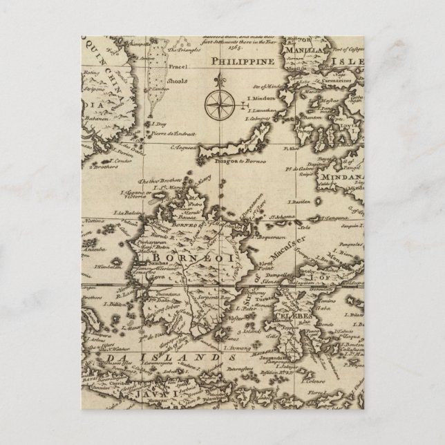 Ostindien Postkarte (Vorderseite)