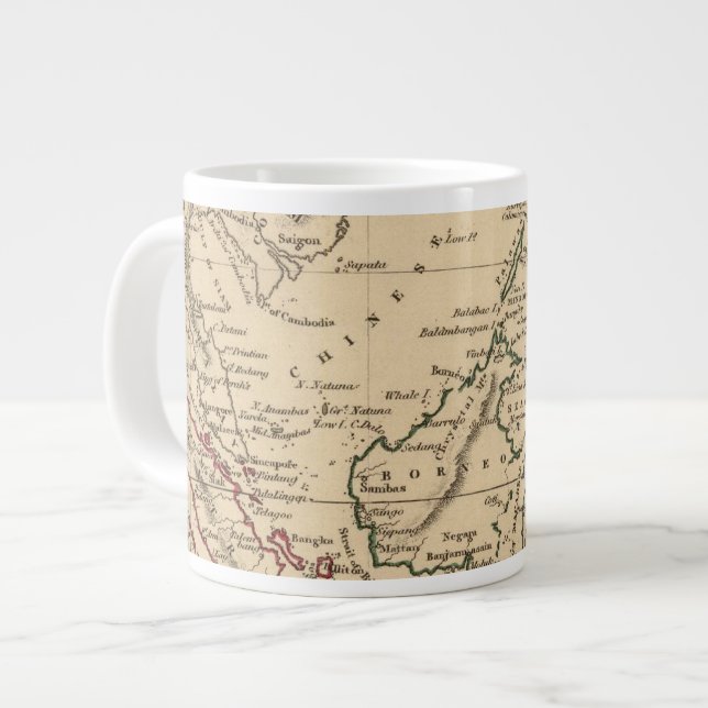 Ostindische Inseln Jumbo-Tasse (Vorderseite Links)