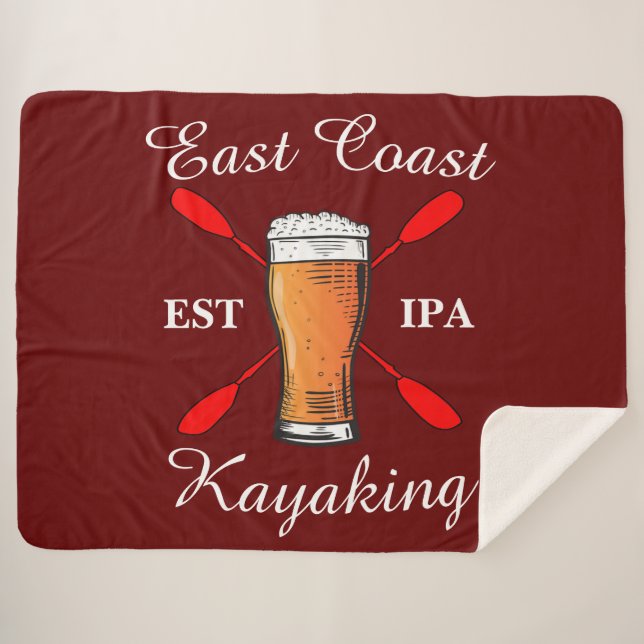 Ostküste Kayaking est IPA-Bierdecke Sherpadecke (Vorderseite (Horizontal))
