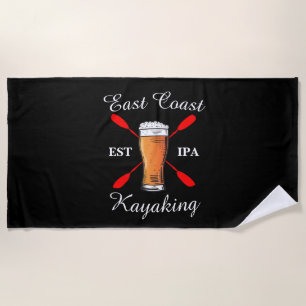 Ostküste Kayaking est IPA Bierstrandtuch Strandtuch
