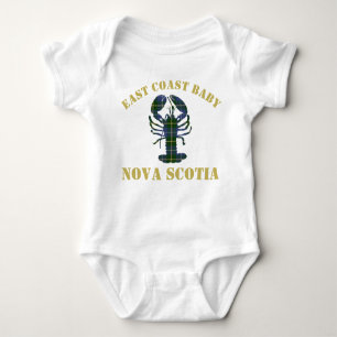 Ostküsten-Baby-Neuschottland-Hummer Tartan-Shirt Baby Strampler