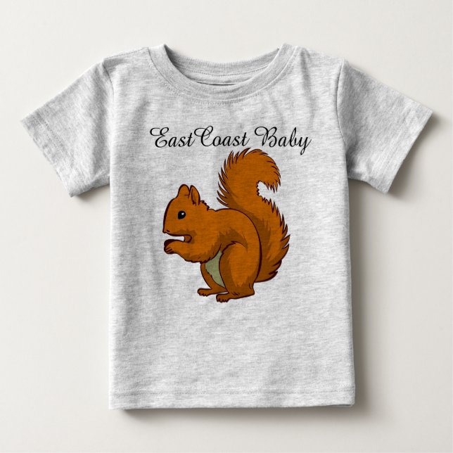 Ostküsten-Babyeichhörnchen-Shirt Baby T-shirt (Vorderseite)