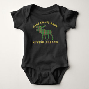Ostküsten-Babyelche Neufundlandtartan-Shirt Baby Strampler