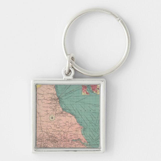 Östliche Häfen von Großbritannien Schlüsselanhänger (Vorne)