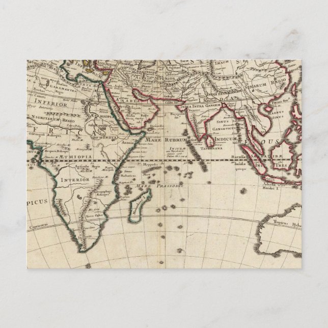 Östliche Hemisphäre 10 Postkarte (Vorderseite)