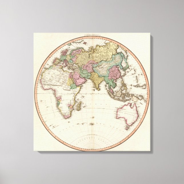 Östliche Hemisphäre 14 Leinwanddruck (Vorderseite)