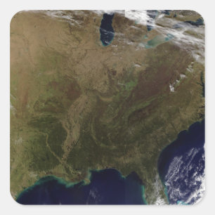 Östliche Vereinigte Staaten 3 Quadratischer Aufkleber