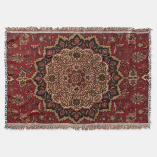 Östlicher Akzent Vintage Persisches Muster Decke