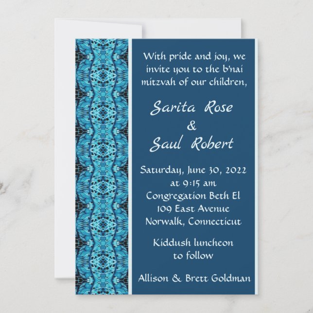 Östliches Kaleidoskop Einladung (Vorderseite)