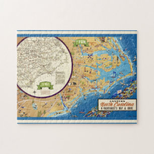 Östliches North Carolina 11x14  Puzzle