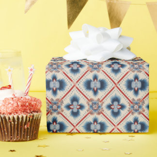 Östliches Volk Diamantmuster Geschenkpapier