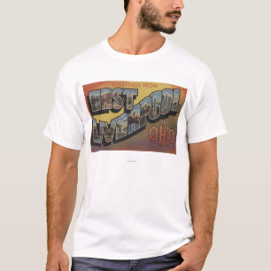 Ostliverpool, Ohio - große Buchstabe-Szenen T-Shirt