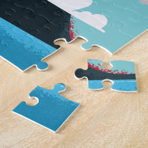 Ostmolokai-Vulkan Vintag Hawaii Reiseplakat Puzzle