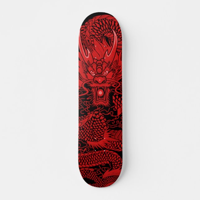OstNinja Drache-rotes Element-kundenspezifische Skateboard (Vorne)