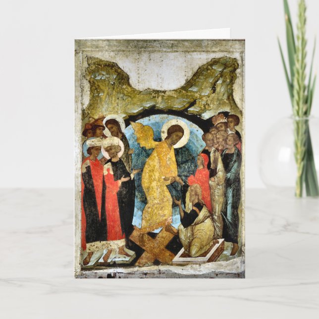 Ostorthodox Pascha Ostera Karte (Vorderseite)