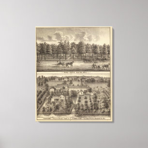 Ostpark, Racine und Oakland Leinwanddruck