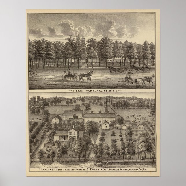 Ostpark, Racine und Oakland Poster (Vorne)