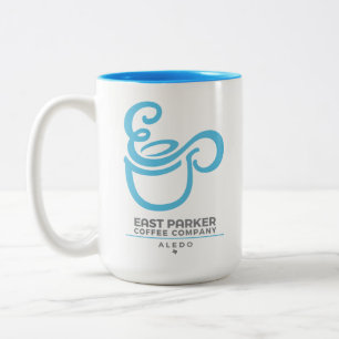 OstParker "große EP-Schalen-" Logo - 15 Unze. Zweifarbige Tasse