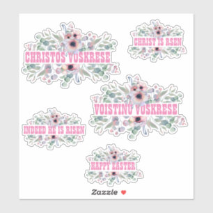 OSTPASCHA BYZANTINE ORTHODOX RELIGIOUS AUFKLEBER