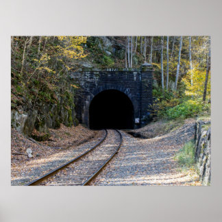 Ostportal des Hoosac-Tunnels Poster