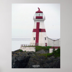 OstQuoddy Hauptleuchtturm-Plakat Poster