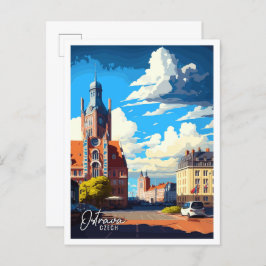 Ostrava Tschechische Kunstausstellung Postkarte