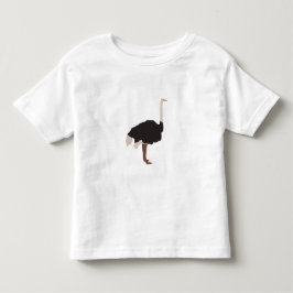 Ostrich Bird Illustration Kleinkind T-shirt