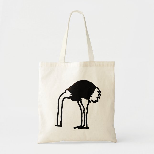 Ostrich design tote bag tragetasche (Vorne)