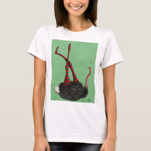 Ostrich-gestreifte Leggings T-Shirt