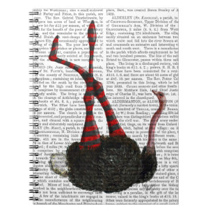 Ostrich mit gestreiften Leggings Notizblock