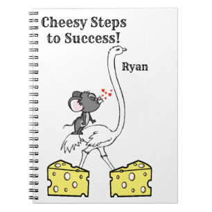 Ostrich Mouse Chef Notebook Notizblock