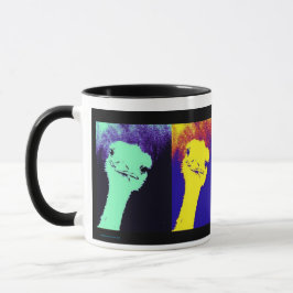 Ostrich Pop Art Tasse