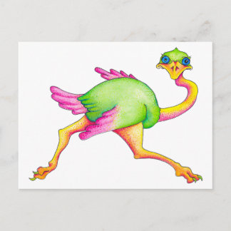 Ostrich Postkarte