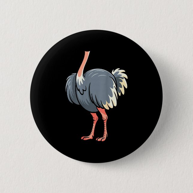 Ostrich Shirt Adult Men Women Kids Body Ostrich Co Button (Vorderseite)