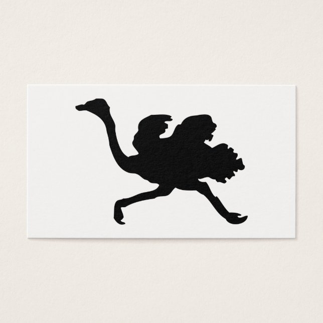 Ostrich-Silhouette (Vorderseite)