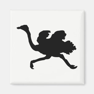 Ostrich-Silhouette Magnet