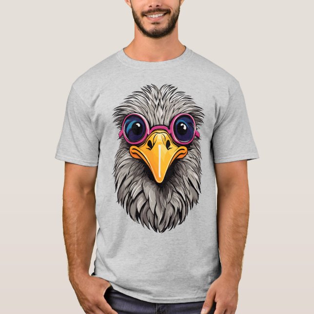 Ostrich T-Shirt (Vorderseite)