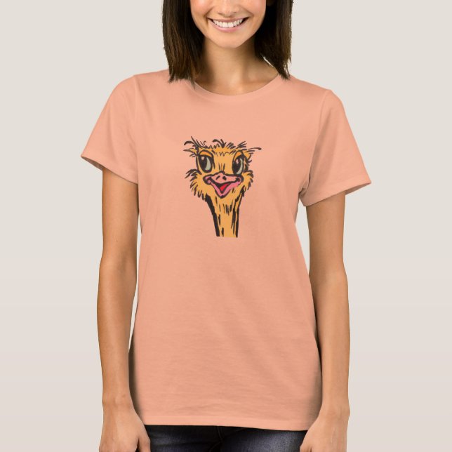 Ostrich Toddler Bird T - Shirt (Vorderseite)