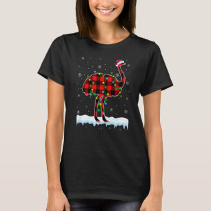 Ostrich Weihnachts-Weihnachtsmannmütze Niedlicher T-Shirt