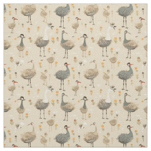 Ostrich Wonders: Whimsy Ostrich Stoff