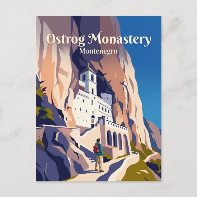 Ostrog-Kloster Montenegro Postkarte (Vorderseite)