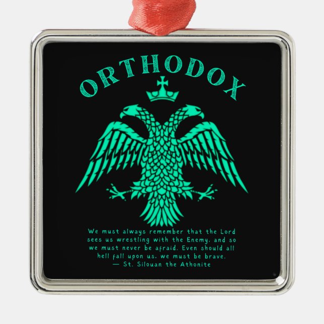 Ostrussisch-Orthodoxe Christlich-Adlergeschenk Ornament Aus Metall (Vorne)