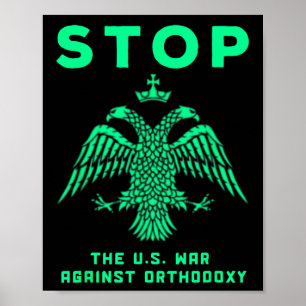 Ostrussisch-orthodoxe Christliche Anti-Kriegsfried Poster