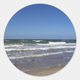 Ostsee-Aufkleber Runder Aufkleber