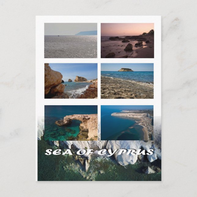 Ostsee Zyperns Postkarte (Vorderseite)