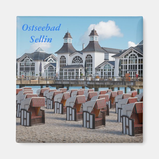 Ostseebad Sellin auf Rügen Magnet (Vorne)