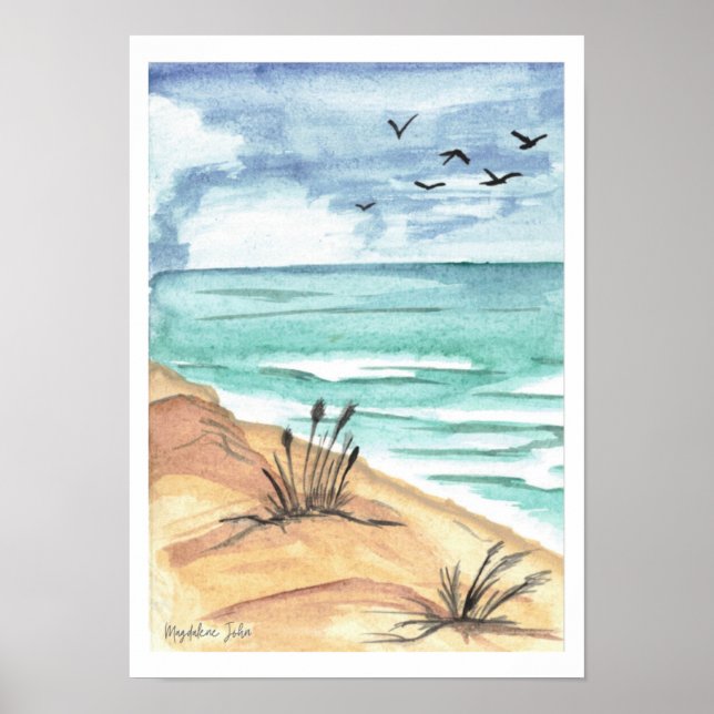 Ostseestrand Poster (Vorne)