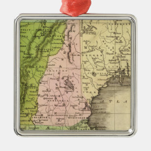 OstStaaten Olney Karte Ornament Aus Metall